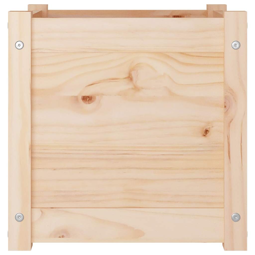 Sodo loveliai, 2vnt., 40x40x40cm, pušies medienos masyvas Sodo loveliai, 2vnt., 40x40x40cm, pušies medienos masyvas - Image 5
