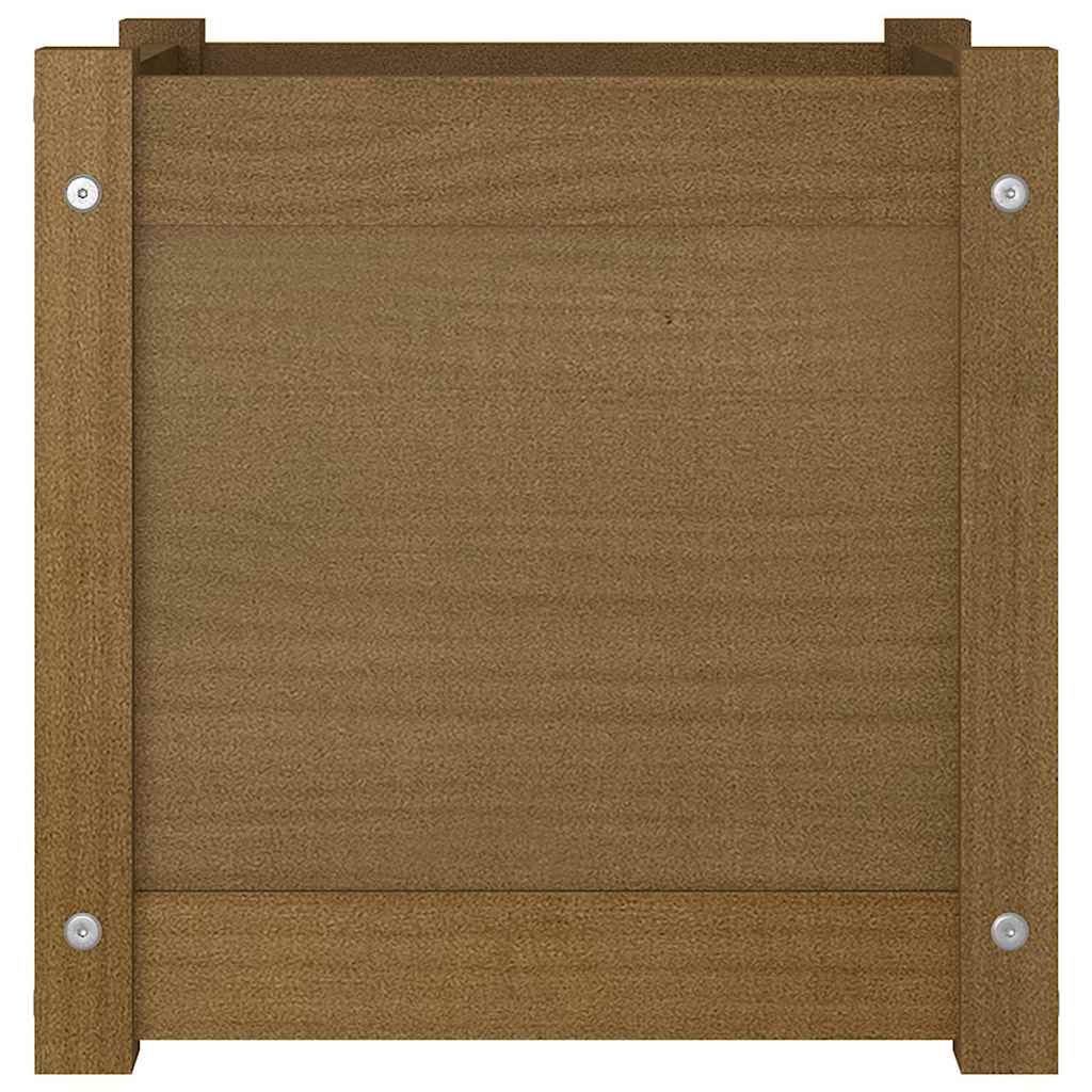 Sodo lovelis, medaus rudas, 40x40x40 cm, pušies masyvas Sodo lovelis, medaus rudas, 40x40x40 cm, pušies masyvas - Image 4