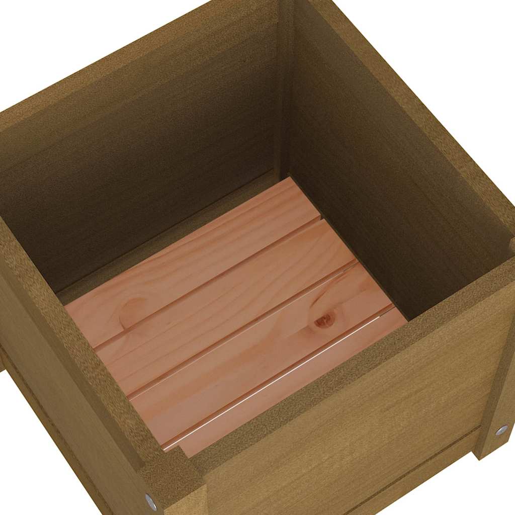 Sodo lovelis, medaus rudas, 40x40x40 cm, pušies masyvas Sodo lovelis, medaus rudas, 40x40x40 cm, pušies masyvas - Image 6