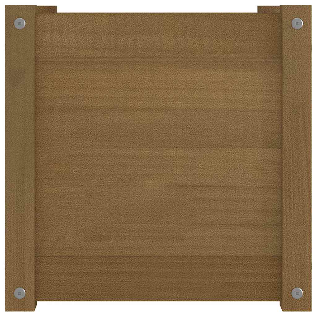 Sodo loveliai, 2vnt., medaus rudi, 40x40x40cm, pušies masyvas Sodo loveliai, 2vnt., medaus rudi, 40x40x40cm, pušies masyvas - Image 6