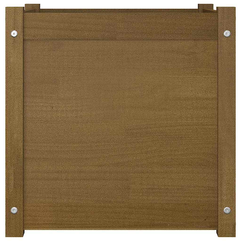 Sodo lovelis, medaus rudas, 50x50x50cm, pušies masyvas Sodo lovelis, medaus rudas, 50x50x50cm, pušies masyvas - Image 3