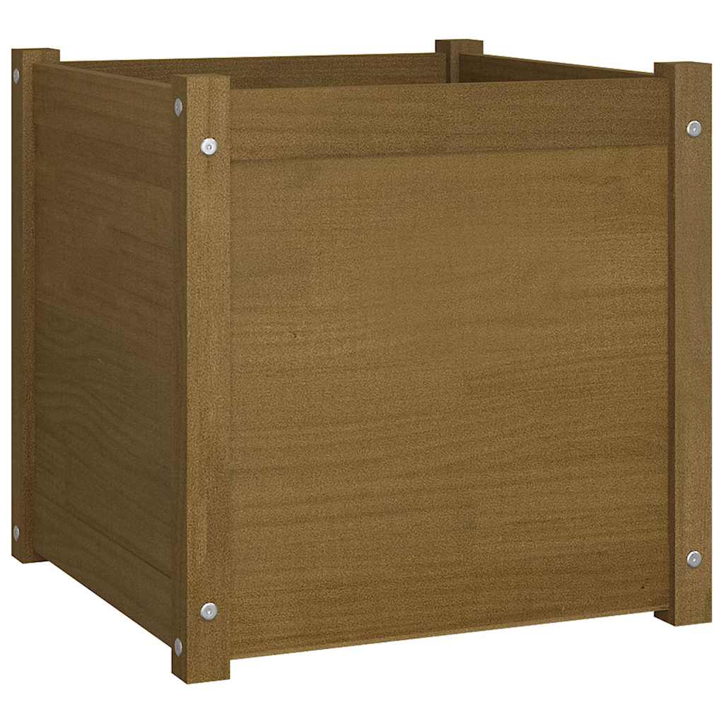 Sodo loveliai, 2vnt., medaus rudi, 50x50x50cm, pušies masyvas Sodo loveliai, 2vnt., medaus rudi, 50x50x50cm, pušies masyvas - Image 3