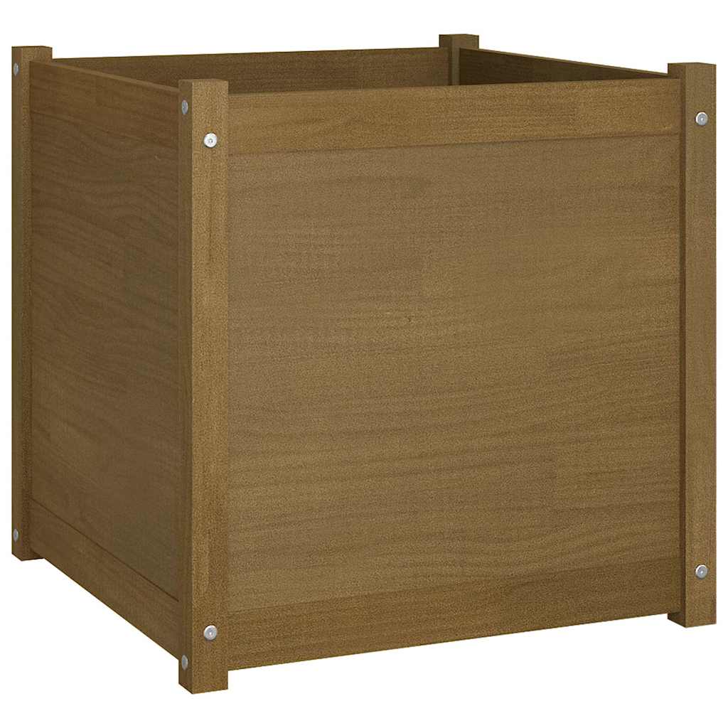 Sodo loveliai, 2vnt., medaus rudi, 60x60x60cm, pušies masyvas Sodo loveliai, 2vnt., medaus rudi, 60x60x60cm, pušies masyvas - Image 3