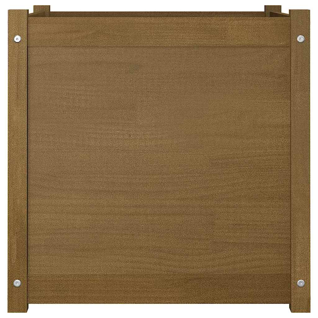 Sodo loveliai, 2vnt., medaus rudi, 60x60x60cm, pušies masyvas Sodo loveliai, 2vnt., medaus rudi, 60x60x60cm, pušies masyvas - Image 4