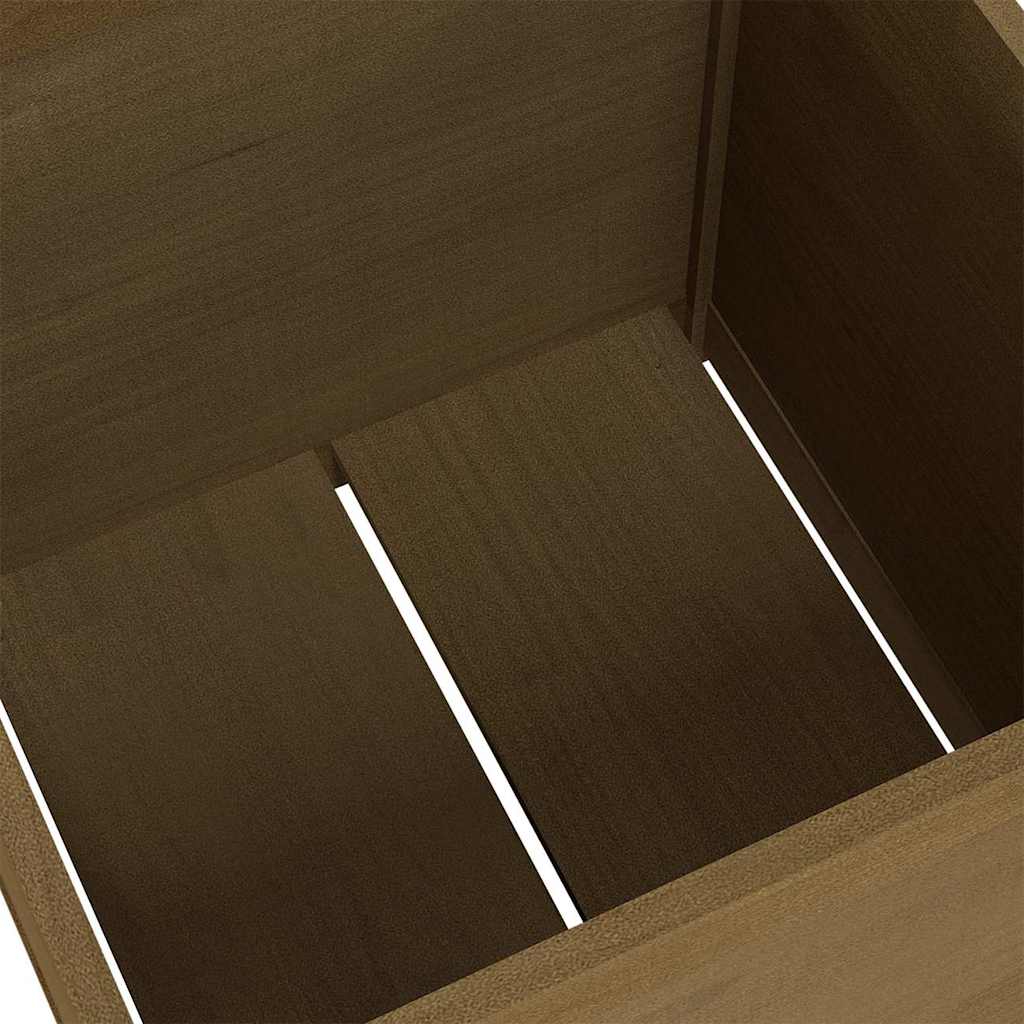Sodo loveliai, 2vnt., medaus rudi, 60x60x60cm, pušies masyvas Sodo loveliai, 2vnt., medaus rudi, 60x60x60cm, pušies masyvas - Image 6