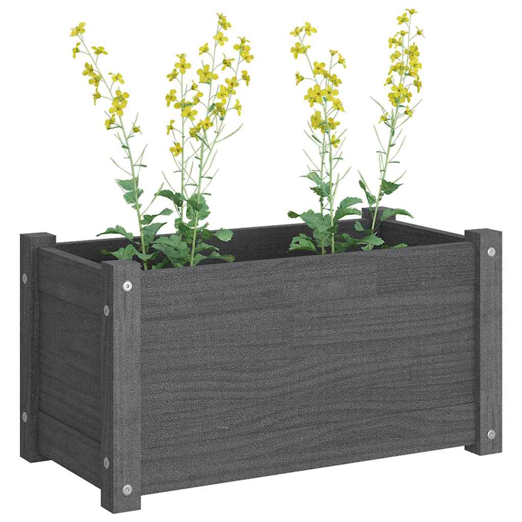 Sodo lovelis, pilkas, 60x31x31cm, pušies medienos masyvas Sodo lovelis, pilkas, 60x31x31cm, pušies medienos masyvas - Image 7
