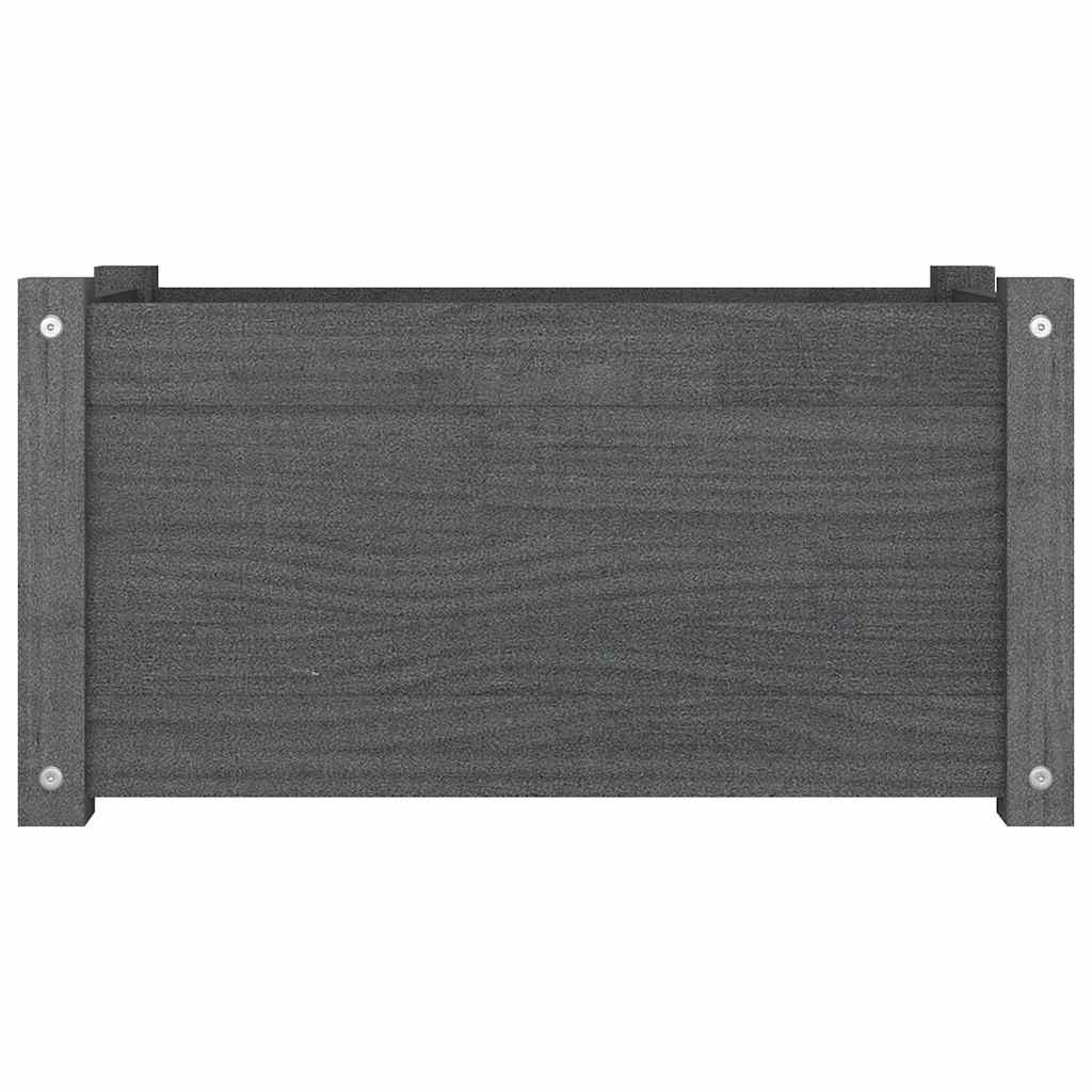 Sodo loveliai, 2vnt., pilki, 60x31x31cm, pušies masyvas Sodo loveliai, 2vnt., pilki, 60x31x31cm, pušies masyvas - Image 4