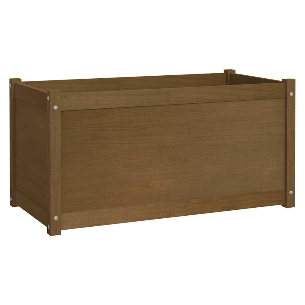 Sodo loveliai, 2vnt., medaus rudi, 100x50x50cm, pušies masyvas Sodo loveliai, 2vnt., medaus rudi, 100x50x50cm, pušies masyvas - Image 5