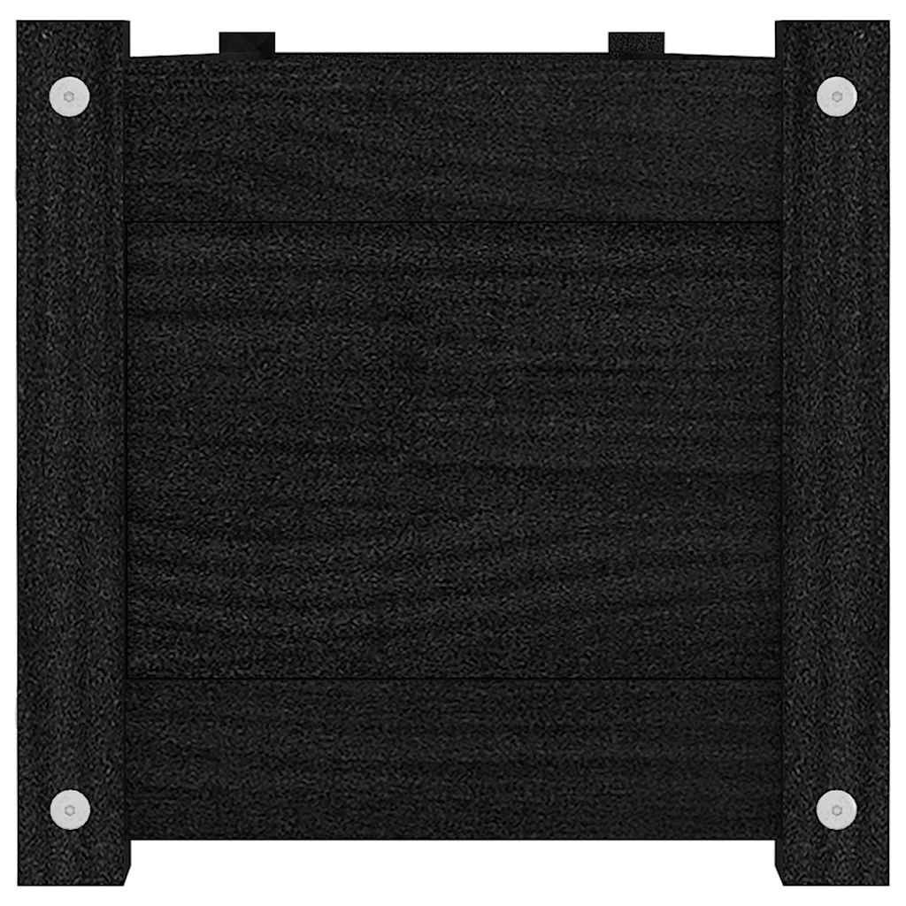 Aukšti sodo loveliai, 2vnt., juodi, 150x31x31cm, pušis Aukšti sodo loveliai, 2vnt., juodi, 150x31x31cm, pušis - Image 6
