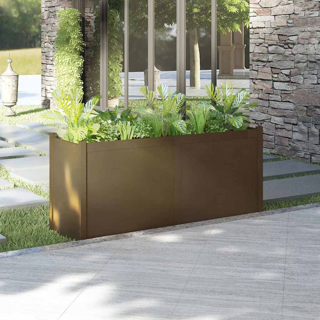 Sodo lovelis, medaus rudas, 150x50x70cm, pušies masyvas Sodo lovelis, medaus rudas, 150x50x70cm, pušies masyvas - Image 2
