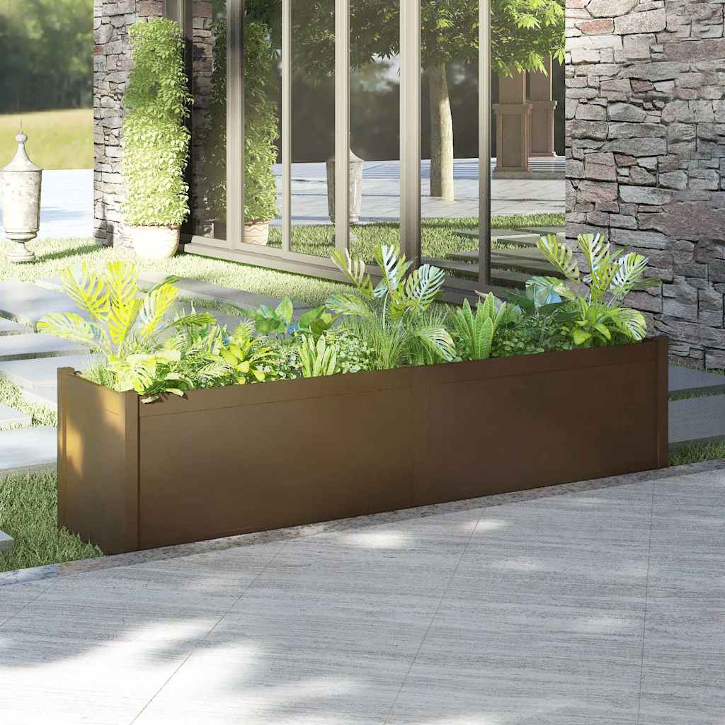 Sodo lovelis, medaus rudas, 200x50x50cm, pušies masyvas Sodo lovelis, medaus rudas, 200x50x50cm, pušies masyvas - Image 2