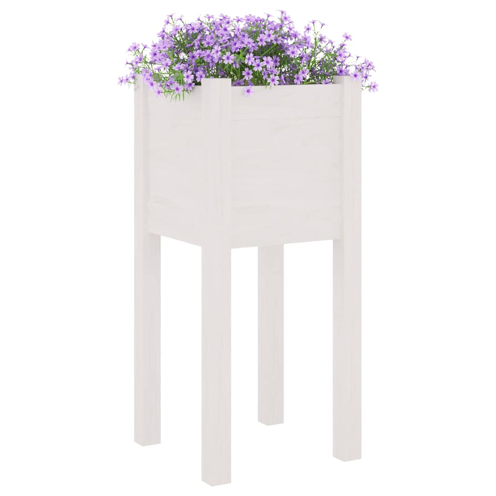 Sodo loveliai, 2vnt., balti, 31x31x70cm, pušies masyvas Sodo loveliai, 2vnt., balti, 31x31x70cm, pušies masyvas - Image 3