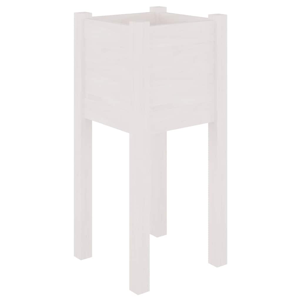 Sodo loveliai, 2vnt., balti, 31x31x70cm, pušies masyvas Sodo loveliai, 2vnt., balti, 31x31x70cm, pušies masyvas - Image 4