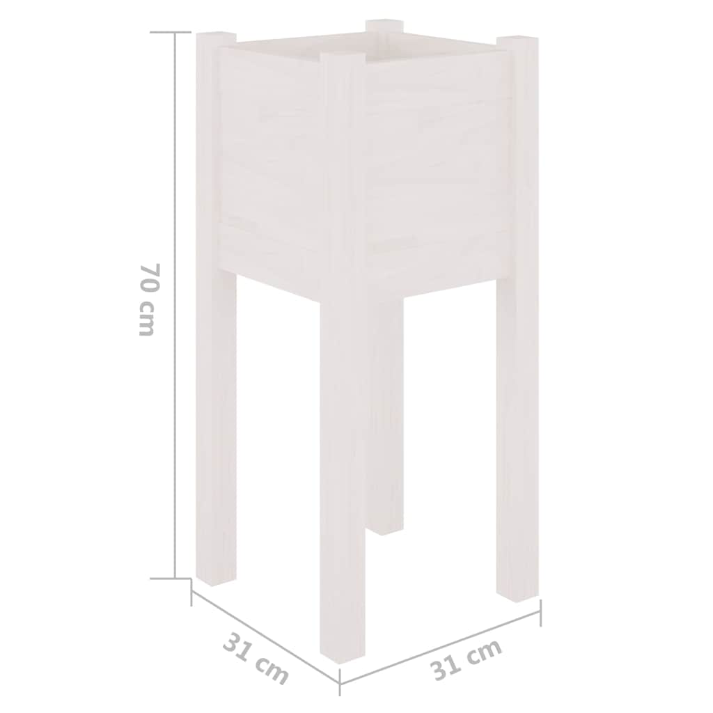 Sodo loveliai, 2vnt., balti, 31x31x70cm, pušies masyvas Sodo loveliai, 2vnt., balti, 31x31x70cm, pušies masyvas