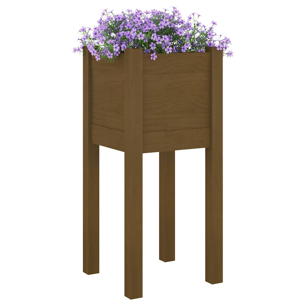 Sodo loveliai, 2vnt., medaus rudi, 31x31x70cm, pušies masyvas Sodo loveliai, 2vnt., medaus rudi, 31x31x70cm, pušies masyvas - Image 3