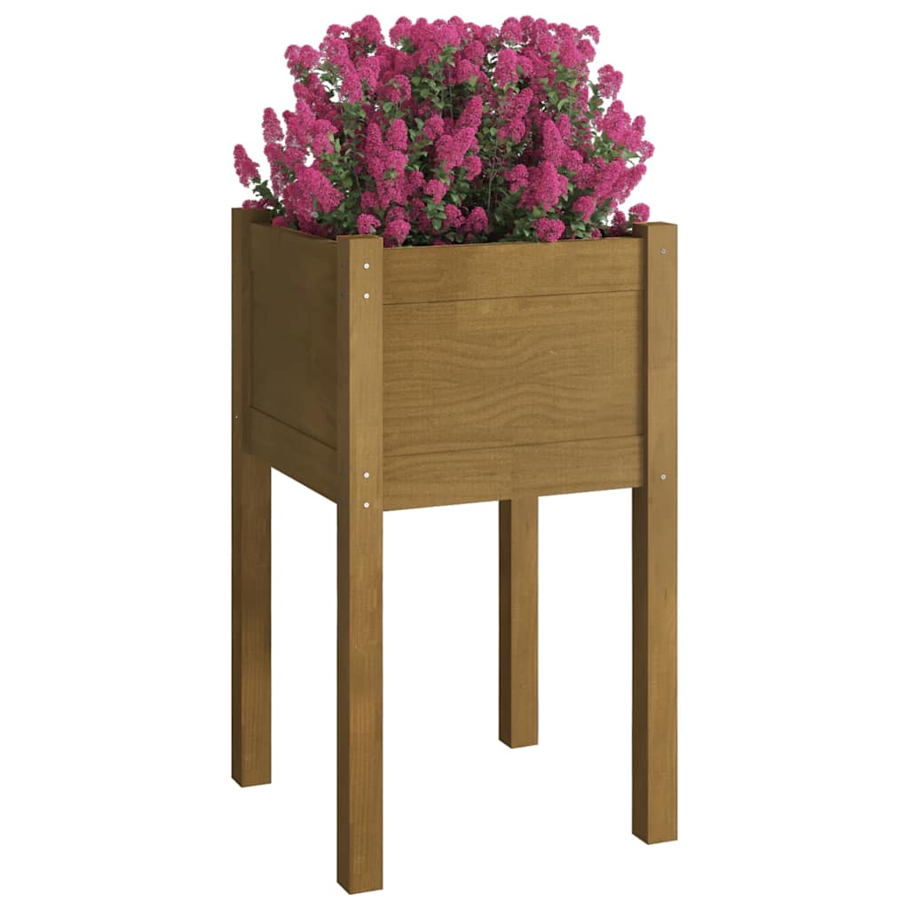 Sodo lovelis, medaus rudas, 40x40x70cm, pušies masyvas Sodo lovelis, medaus rudas, 40x40x70cm, pušies masyvas - Image 3