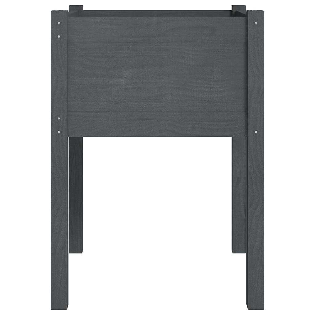 Sodo lovelis, pilkas, 50x50x70cm, pušies medienos masyvas Sodo lovelis, pilkas, 50x50x70cm, pušies medienos masyvas - Image 4