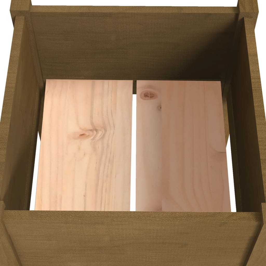 Sodo lovelis, medaus rudas, 50x50x70cm, pušies masyvas Sodo lovelis, medaus rudas, 50x50x70cm, pušies masyvas - Image 5