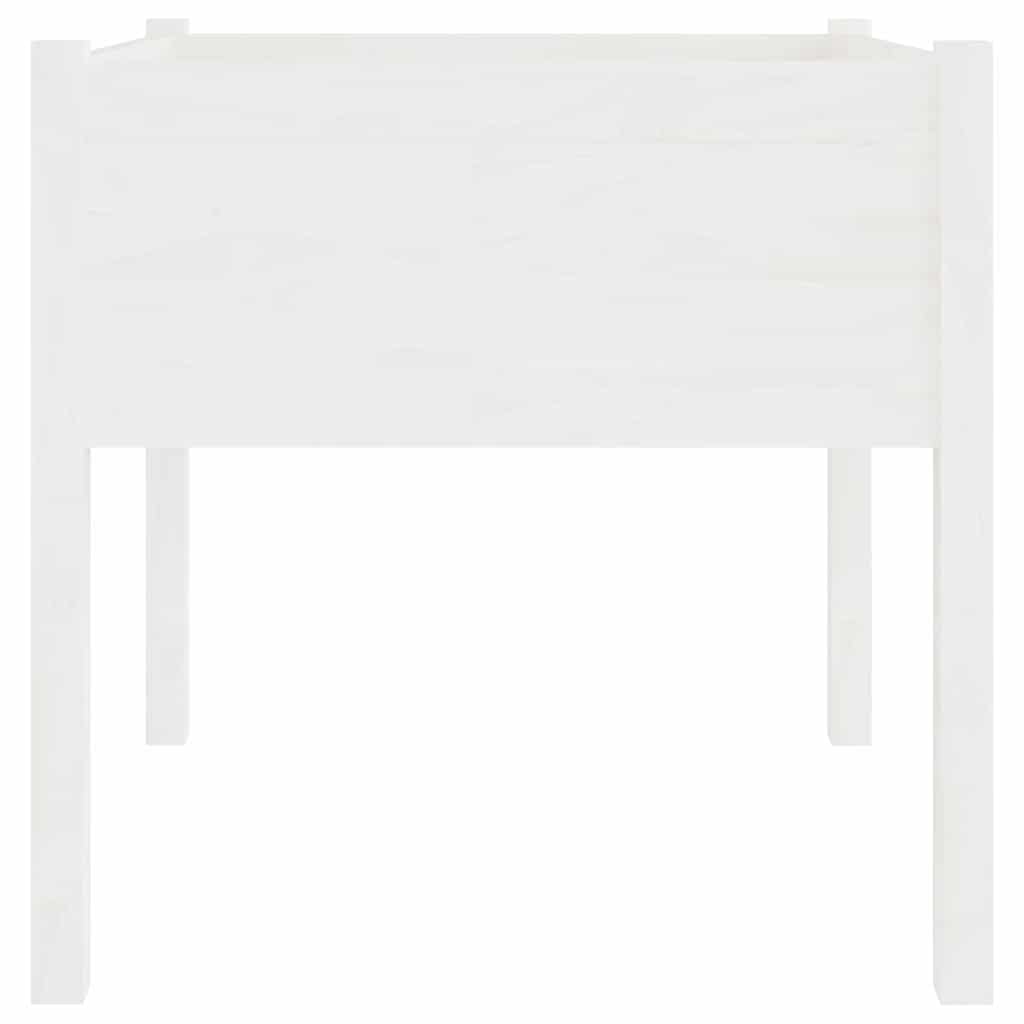 Sodo loveliai, 2vnt., balti, 70x70x70cm, pušies masyvas Sodo loveliai, 2vnt., balti, 70x70x70cm, pušies masyvas - Image 5