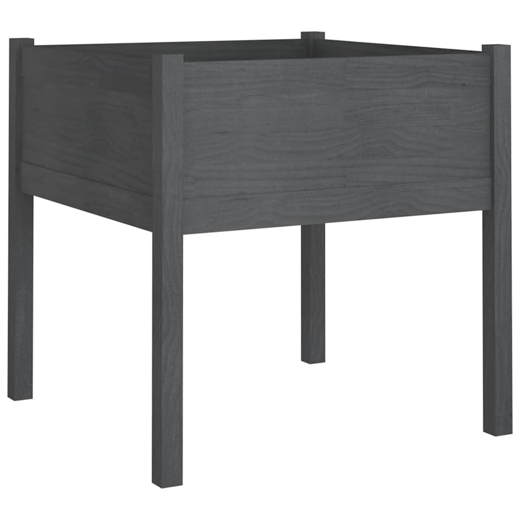 Sodo loveliai, 2vnt., pilki, 70x70x70cm, pušies masyvas Sodo loveliai, 2vnt., pilki, 70x70x70cm, pušies masyvas - Image 4