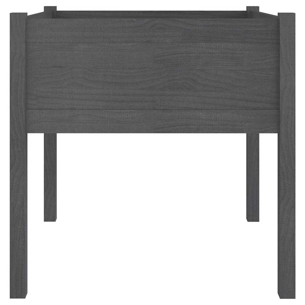 Sodo loveliai, 2vnt., pilki, 70x70x70cm, pušies masyvas Sodo loveliai, 2vnt., pilki, 70x70x70cm, pušies masyvas - Image 5