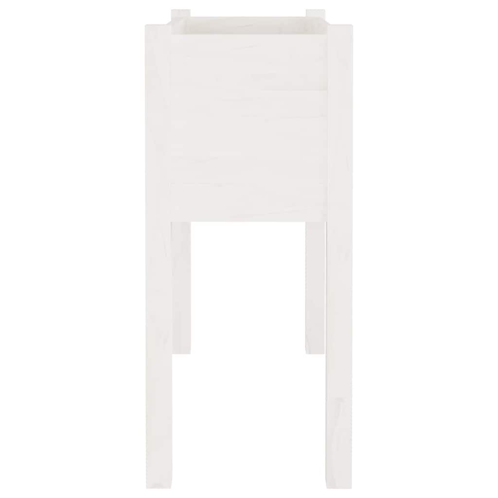 Sodo loveliai, 2vnt., balti, 70x31x70cm, pušies masyvas Sodo loveliai, 2vnt., balti, 70x31x70cm, pušies masyvas - Image 5
