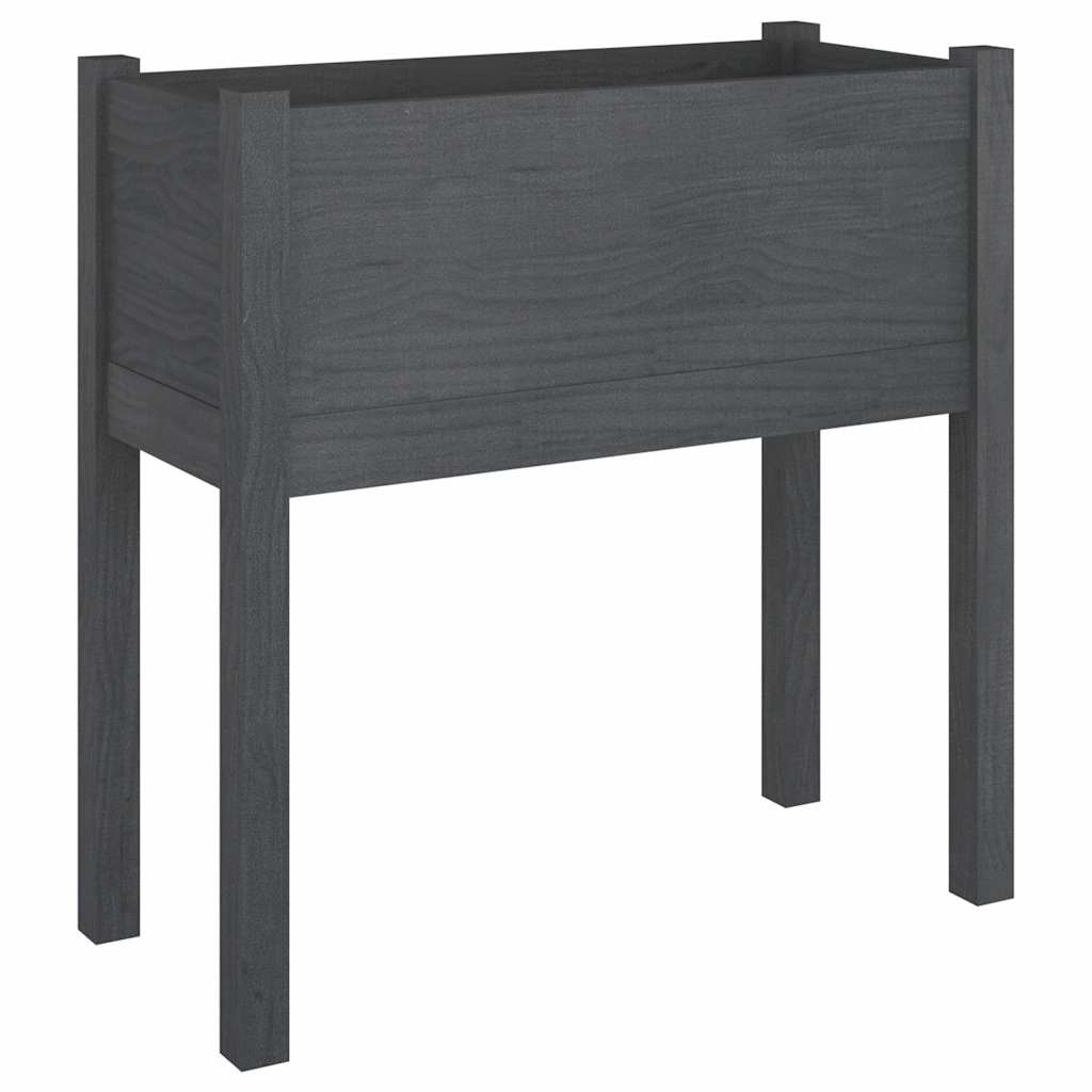 Sodo loveliai, 2vnt., pilki, 70x31x70cm, pušies masyvas Sodo loveliai, 2vnt., pilki, 70x31x70cm, pušies masyvas - Image 3