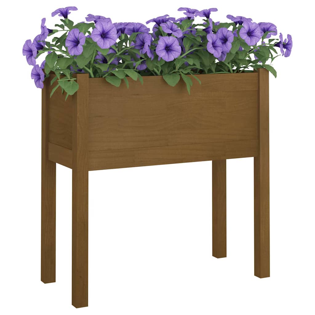 Sodo loveliai, 2vnt., medaus rudi, 70x31x70cm, pušies masyvas Sodo loveliai, 2vnt., medaus rudi, 70x31x70cm, pušies masyvas - Image 7