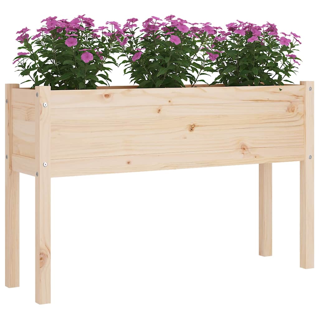 Sodo loveliai, 2vnt., 110x31x70cm, pušies medienos masyvas Sodo loveliai, 2vnt., 110x31x70cm, pušies medienos masyvas - Image 3