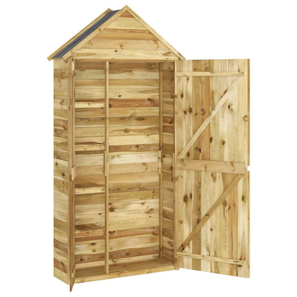 Sodo pašiūrė įrankiams, 107x37x220cm, impregnuota pušis Sodo pašiūrė įrankiams, 107x37x220cm, impregnuota pušis - Image 4