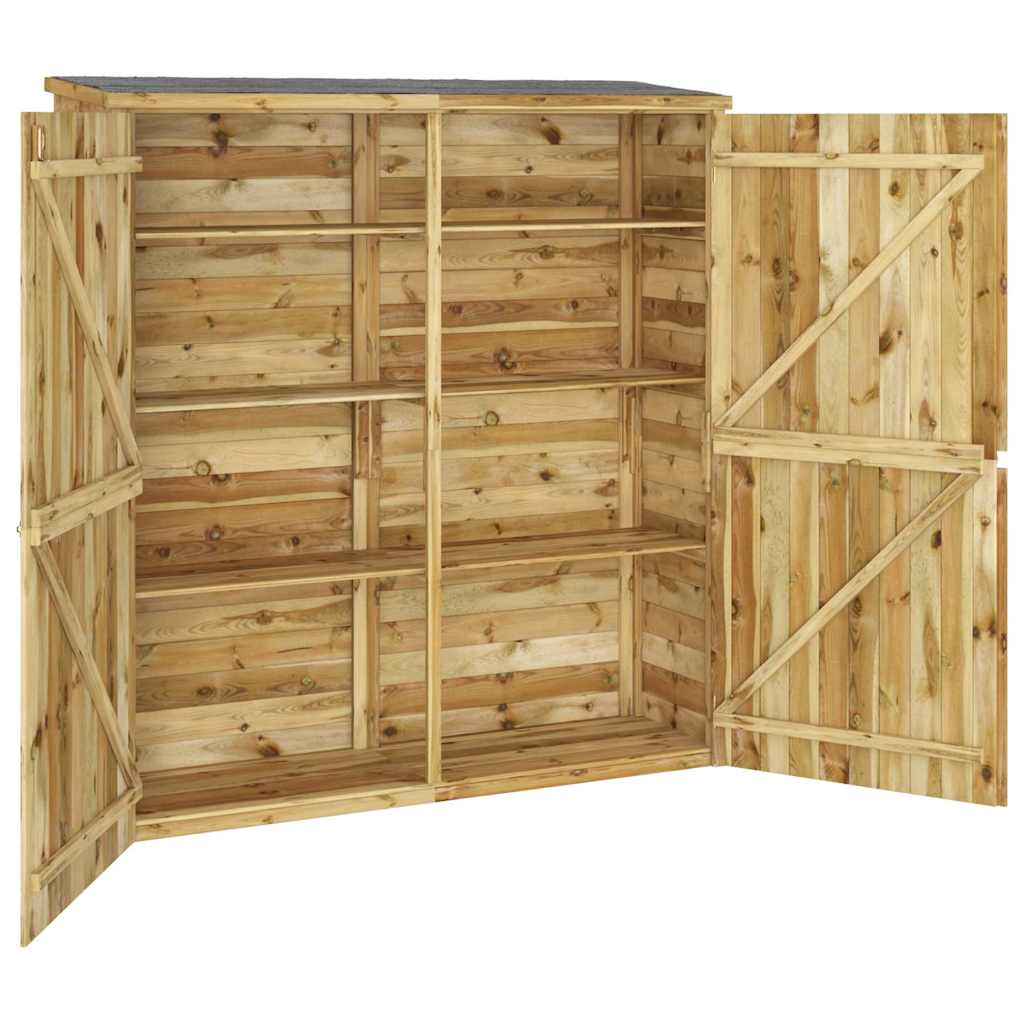 Sodo pašiūrė įrankiams, 163x50x171cm, pušies medienos masyvas Sodo pašiūrė įrankiams, 163x50x171cm, pušies medienos masyvas - Image 6