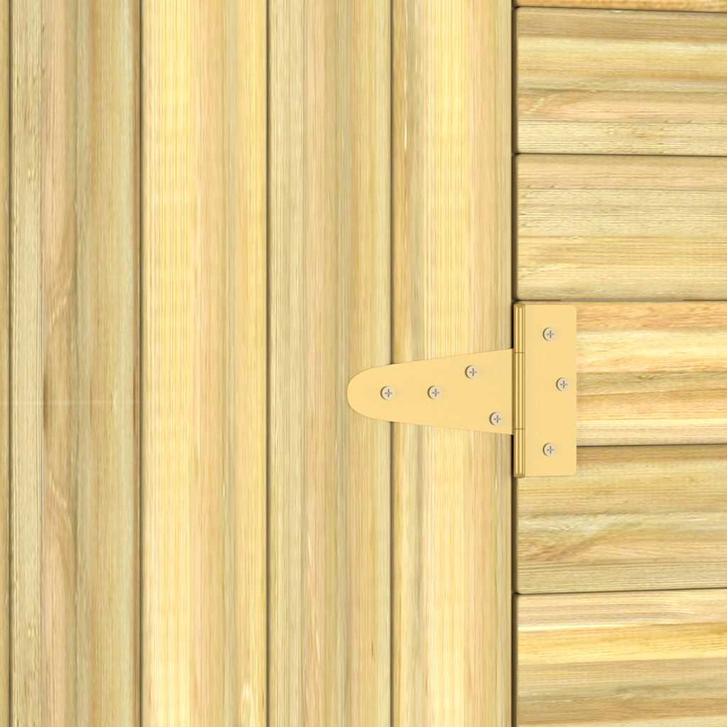 Sodo pašiūrė, 100x210x218 cm, impregnuota pušies mediena Sodo pašiūrė, 100x210x218 cm, impregnuota pušies mediena - Image 6