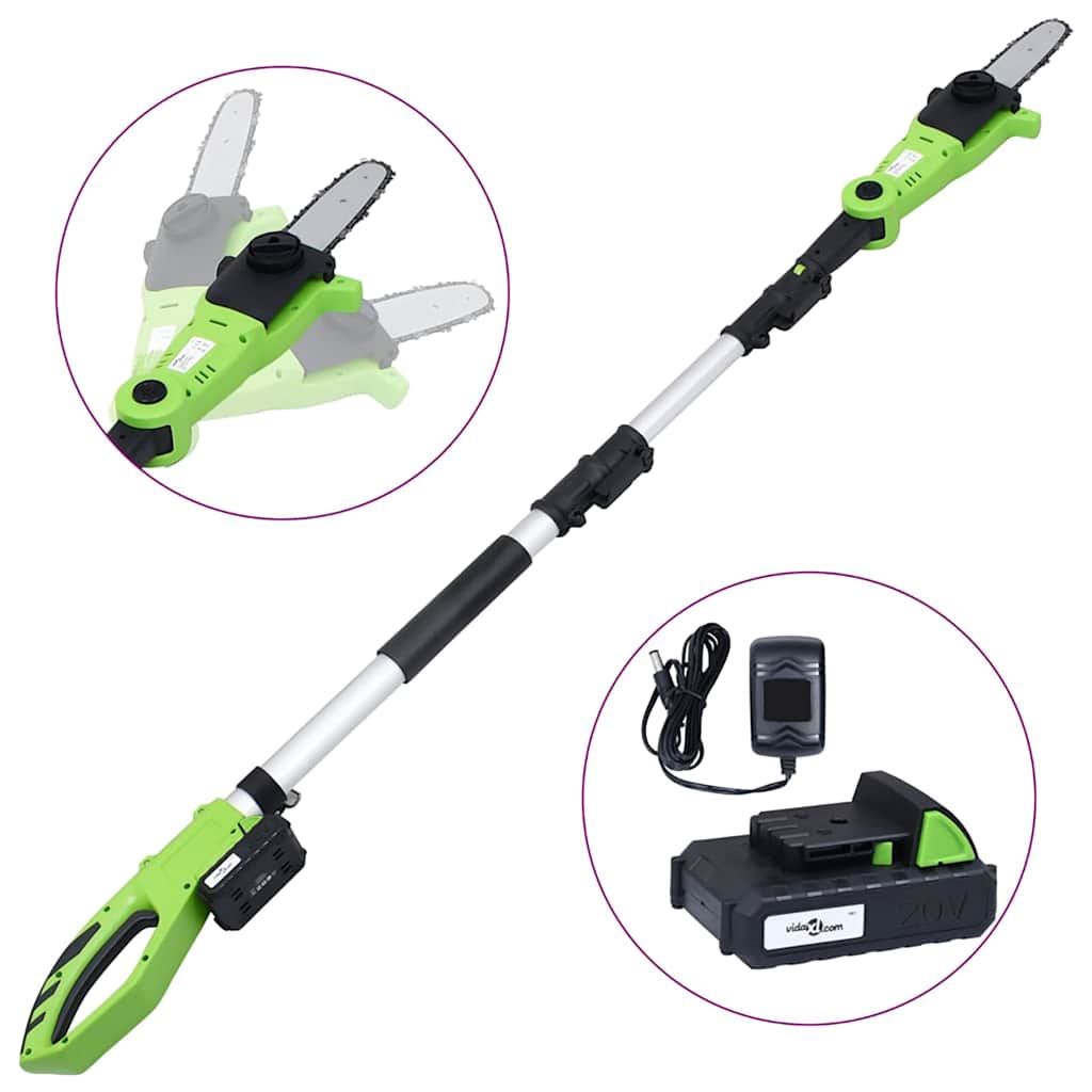 Belaidis stiebinis pjūklas su akumuliatoriumi, 20V, 1500mAh Belaidis stiebinis pjūklas su akumuliatoriumi, 20V, 1500mAh - Image 2