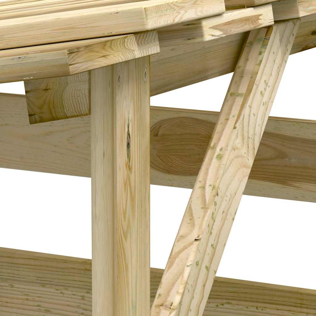 Pergolės su stogeliais, 6vnt., 100x90x200cm, impregnuota pušis Pergolės su stogeliais, 6vnt., 100x90x200cm, impregnuota pušis - Image 7