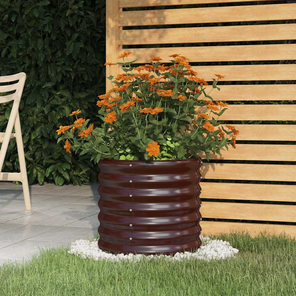 Sodo lovelis, rudas, 40x40x36cm, cinkuotas plienas Sodo lovelis, rudas, 40x40x36cm, cinkuotas plienas - Image 2
