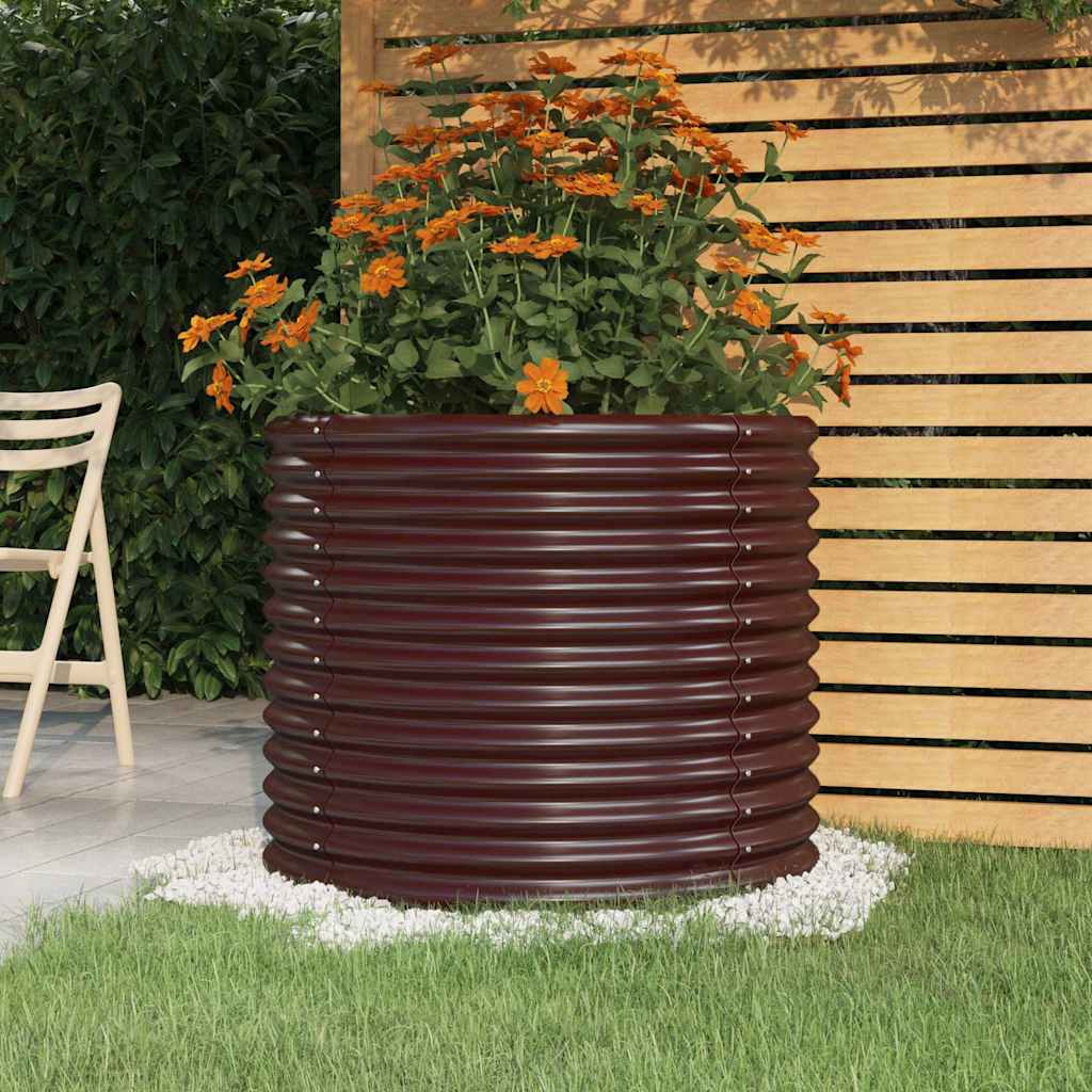 Sodo lovelis, rudas, 80x80x68cm, cinkuotas plienas Sodo lovelis, rudas, 80x80x68cm, cinkuotas plienas - Image 2