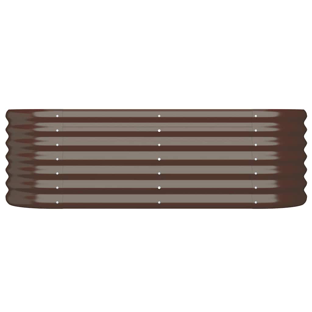 Aukštas sodo lovelis, rudas, 114x40x36cm, cinkuotas plienas Aukštas sodo lovelis, rudas, 114x40x36cm, cinkuotas plienas - Image 3