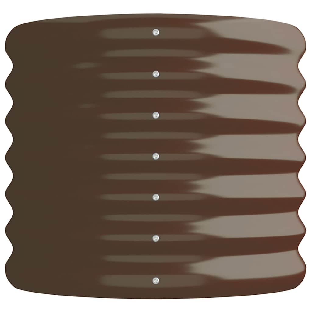 Aukštas sodo lovelis, rudas, 114x40x36cm, cinkuotas plienas Aukštas sodo lovelis, rudas, 114x40x36cm, cinkuotas plienas - Image 4