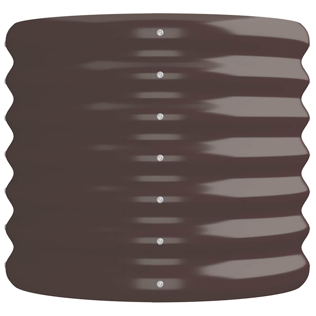 Aukštas sodo lovelis, rudas, 224x40x36cm, cinkuotas plienas Aukštas sodo lovelis, rudas, 224x40x36cm, cinkuotas plienas - Image 4