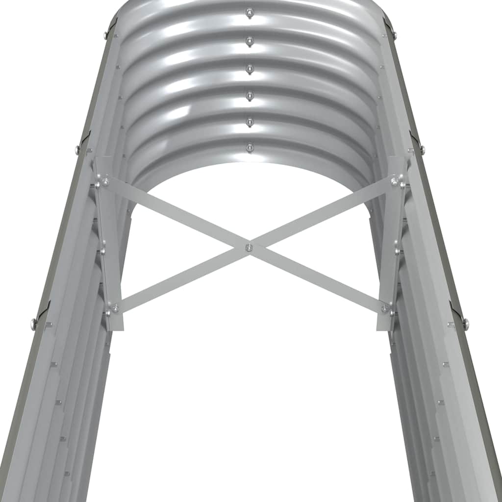 Aukštas sodo lovelis, pilkas, 260x40x36cm, cinkuotas plienas Aukštas sodo lovelis, pilkas, 260x40x36cm, cinkuotas plienas - Image 5