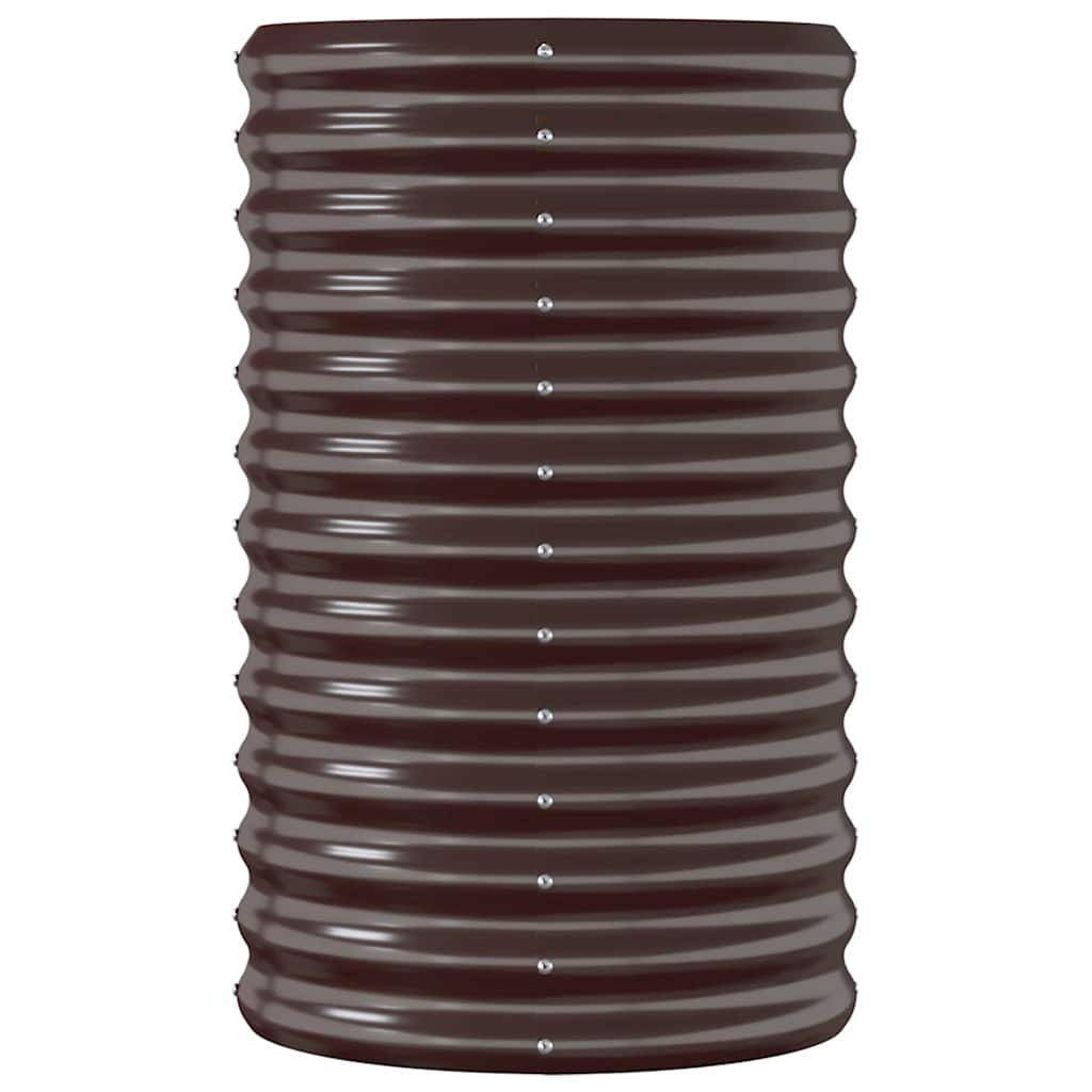 Aukštas sodo lovelis, rudas, 114x40x68cm, cinkuotas plienas Aukštas sodo lovelis, rudas, 114x40x68cm, cinkuotas plienas - Image 4