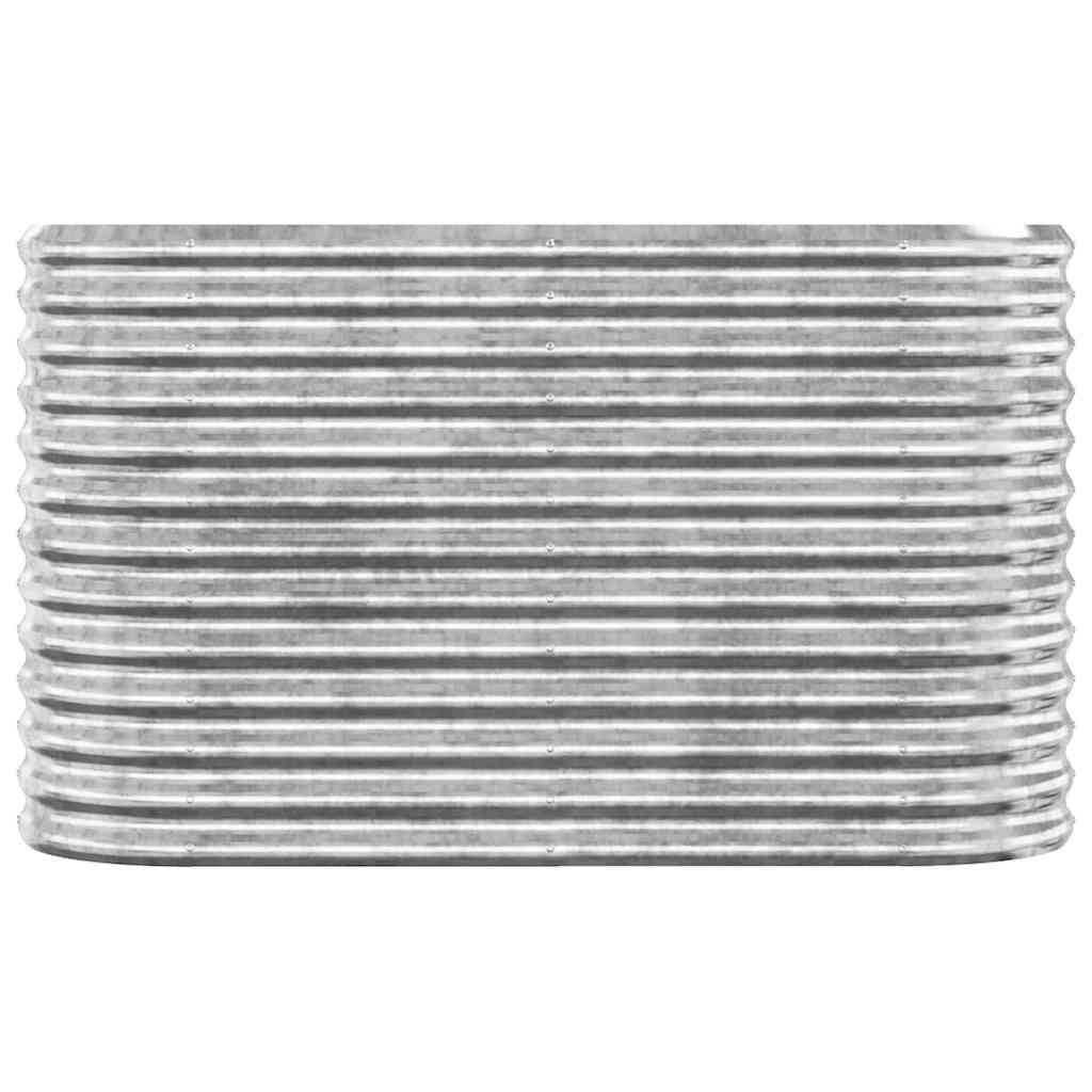Aukštas sodo lovelis, sidabrinis, 114x40x68cm, cinkuotas plienas Aukštas sodo lovelis, sidabrinis, 114x40x68cm, cinkuotas plienas - Image 3