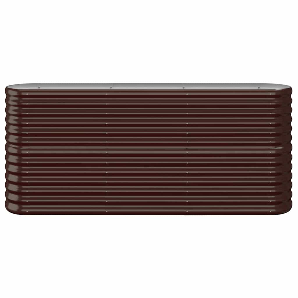 Aukštas sodo lovelis, rudas, 152x40x68cm, cinkuotas plienas Aukštas sodo lovelis, rudas, 152x40x68cm, cinkuotas plienas - Image 3