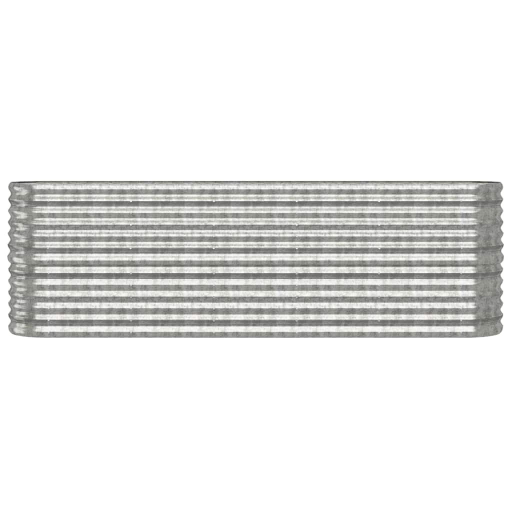 Aukštas sodo lovelis, sidabrinis, 224x40x68cm, cinkuotas plienas Aukštas sodo lovelis, sidabrinis, 224x40x68cm, cinkuotas plienas - Image 3