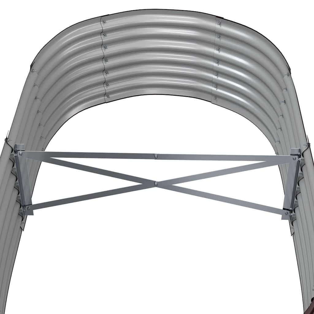 Aukštas sodo lovelis, rudas, 152x80x36cm, cinkuotas plienas Aukštas sodo lovelis, rudas, 152x80x36cm, cinkuotas plienas - Image 5
