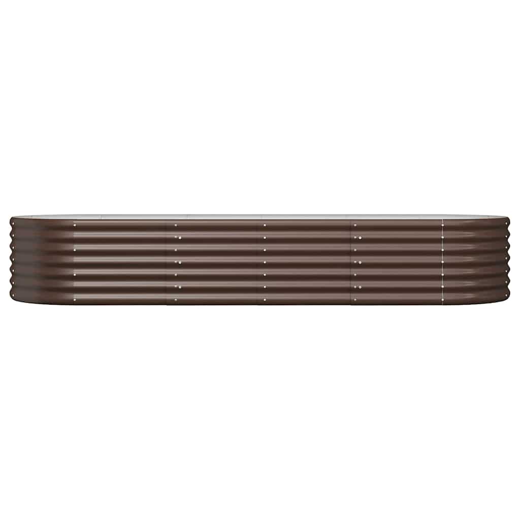 Aukštas sodo lovelis, rudas, 224x80x36cm, cinkuotas plienas Aukštas sodo lovelis, rudas, 224x80x36cm, cinkuotas plienas - Image 3