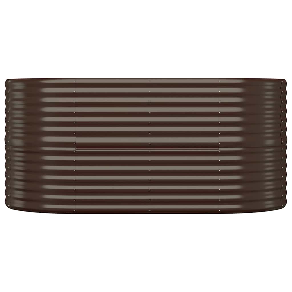 Aukštas sodo lovelis, rudas, 152x80x68cm, cinkuotas plienas Aukštas sodo lovelis, rudas, 152x80x68cm, cinkuotas plienas - Image 3