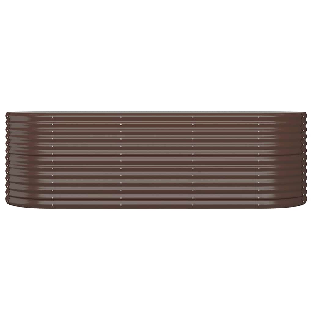 Aukštas sodo lovelis, rudas, 224x80x68cm, cinkuotas plienas Aukštas sodo lovelis, rudas, 224x80x68cm, cinkuotas plienas - Image 3