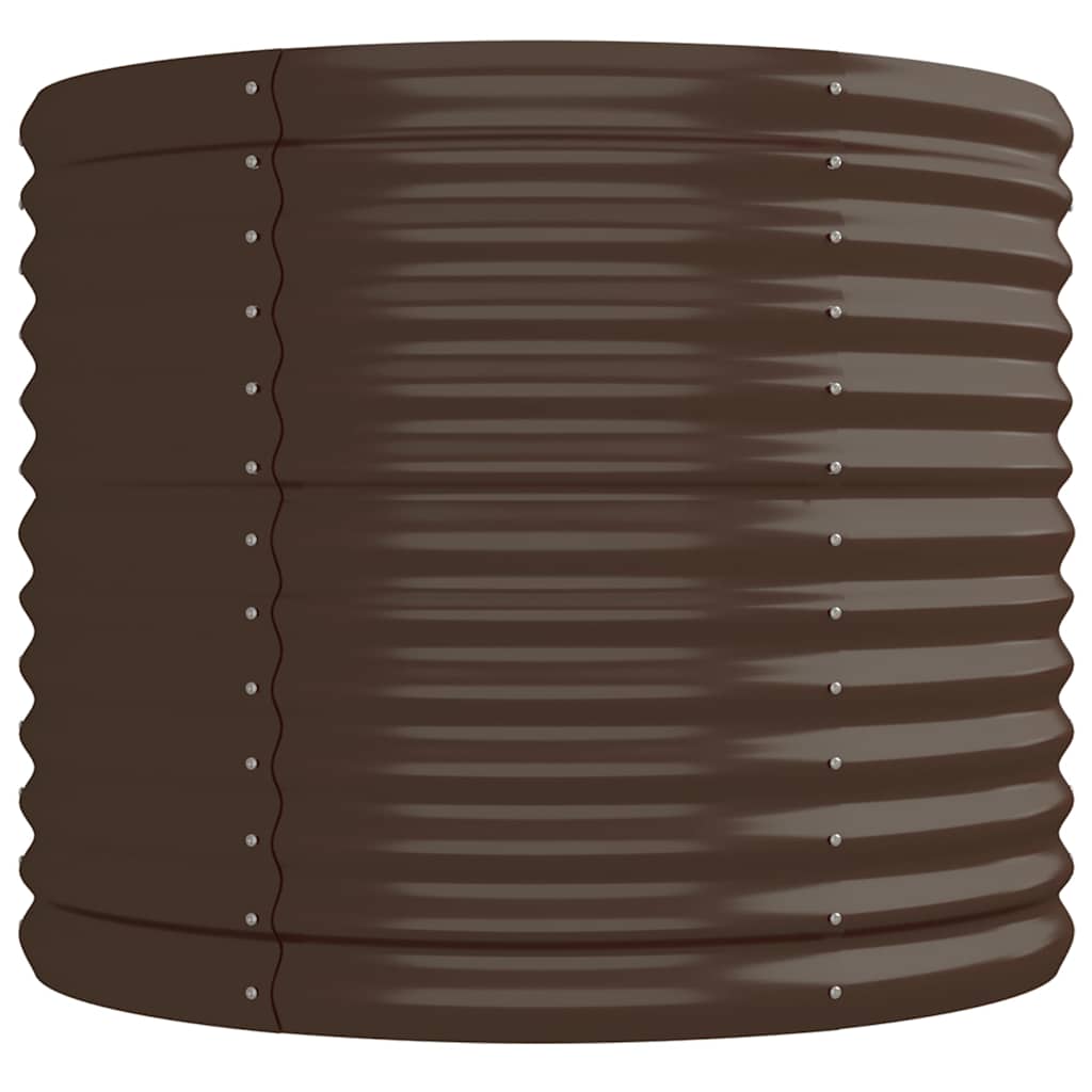 Aukštas sodo lovelis, rudas, 224x80x68cm, cinkuotas plienas Aukštas sodo lovelis, rudas, 224x80x68cm, cinkuotas plienas - Image 4