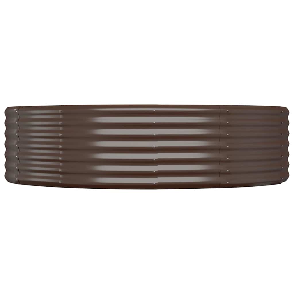Aukštas sodo lovelis, rudas, 140x140x36cm, cinkuotas plienas Aukštas sodo lovelis, rudas, 140x140x36cm, cinkuotas plienas - Image 3